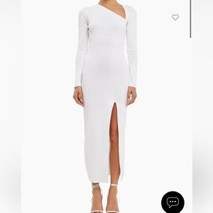 Elegant White One-Shoulder Dress